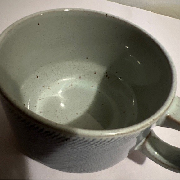 MIDWINTER Stoneware Wedgwood  Coffee Cups Mugs Blue stripe made in England EUC - Picture 5 of 7